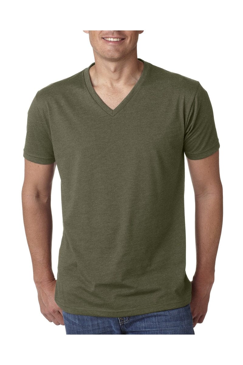 Next Level T-Shirts S / Military Green Next Level 6240: Men's CVC V-Neck T-Shirt