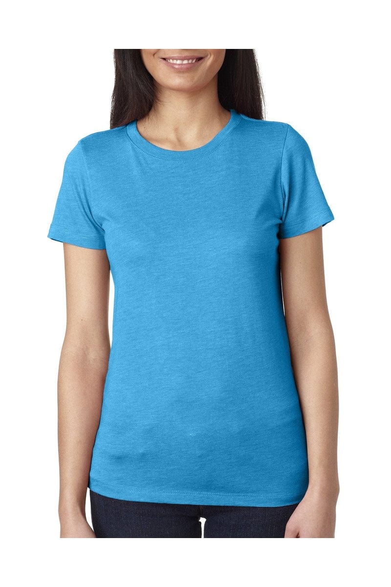 Next Level T-Shirts S / Vintage Turq Next Level 6710: Ladies' Triblend Crew