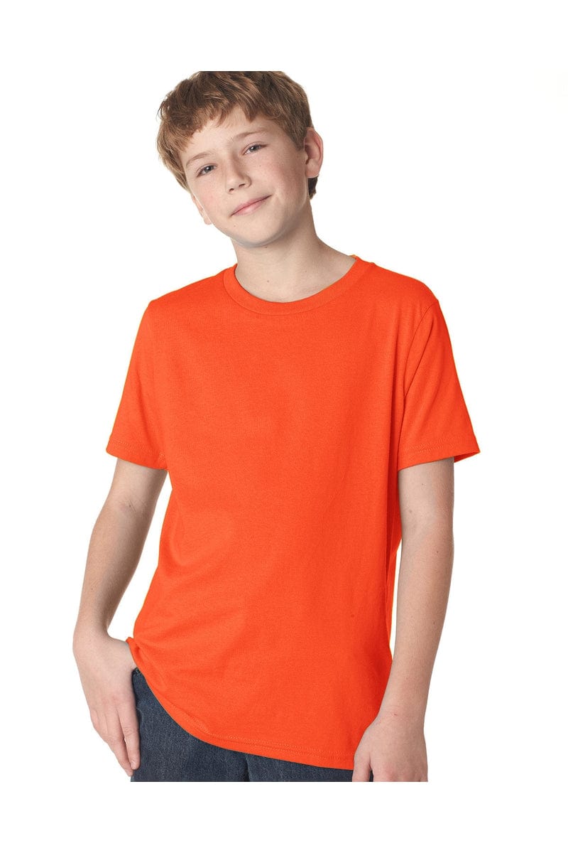 Next Level T-Shirts XS / Classic Orange Next Level 3310: Youth Boys’ Cotton Crew