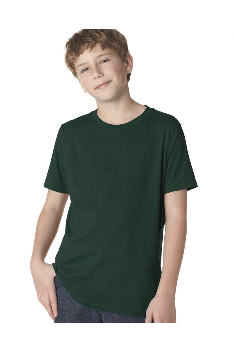 Next Level T-Shirts XS / Forest Green Next Level 3310: Youth Boys’ Cotton Crew