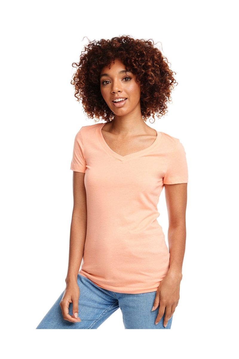 Next Level T-Shirts XS / Light Orange Next Level N1540: Ladies' Ideal V