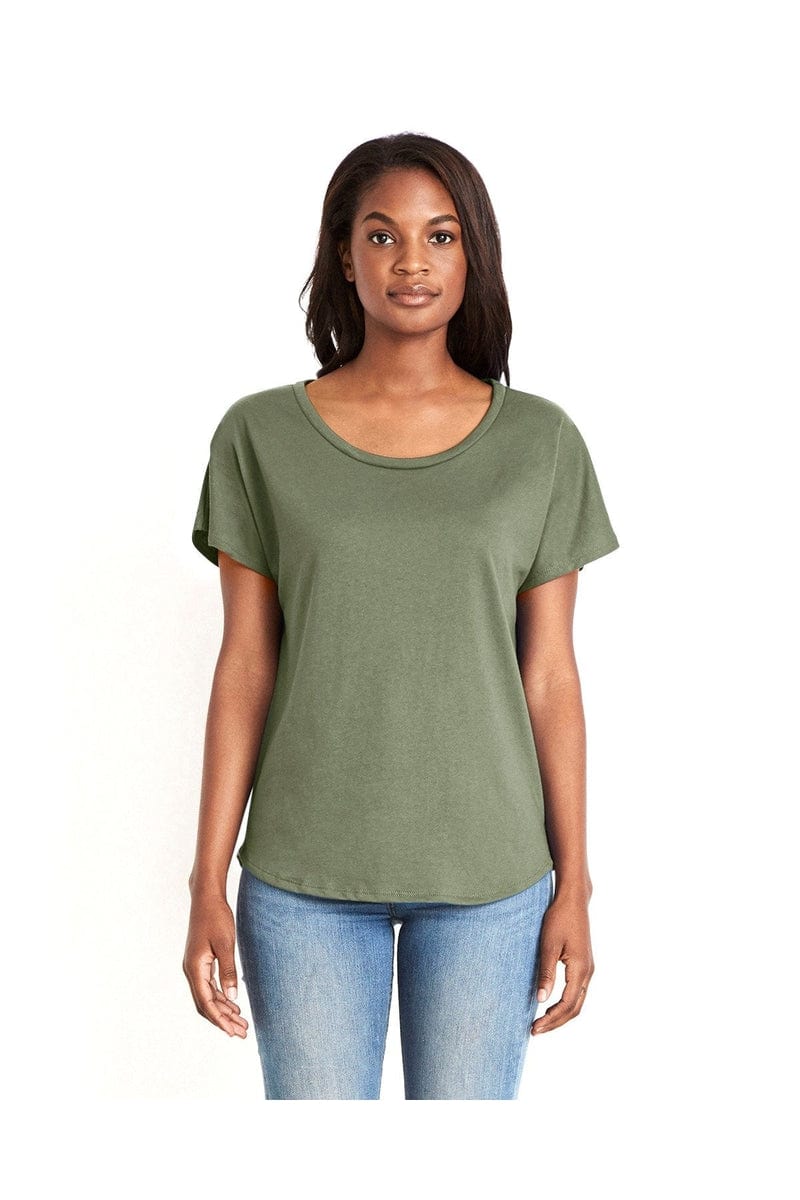 Next Level T-Shirts XS / Military Green Next Level 1560: Ladies' Ideal Dolman