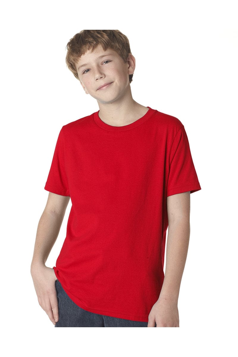 Next Level T-Shirts XS / Red Next Level 3310: Youth Boys’ Cotton Crew