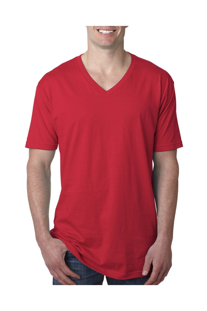 Next Level T-Shirts XS / Red Next Level N3200: Men's Cotton V Neck