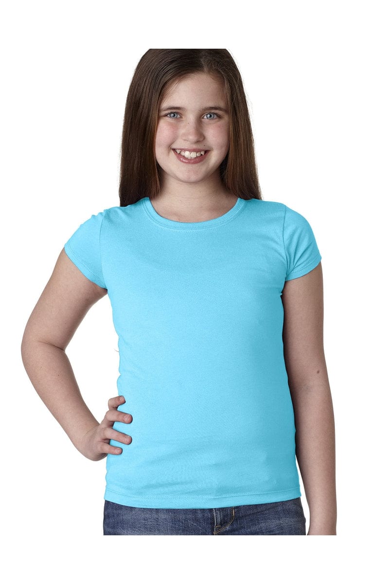 Next Level T-Shirts XS / Tahiti Blue Next Level N3710: Youth Girls’ Princess T-Shirt