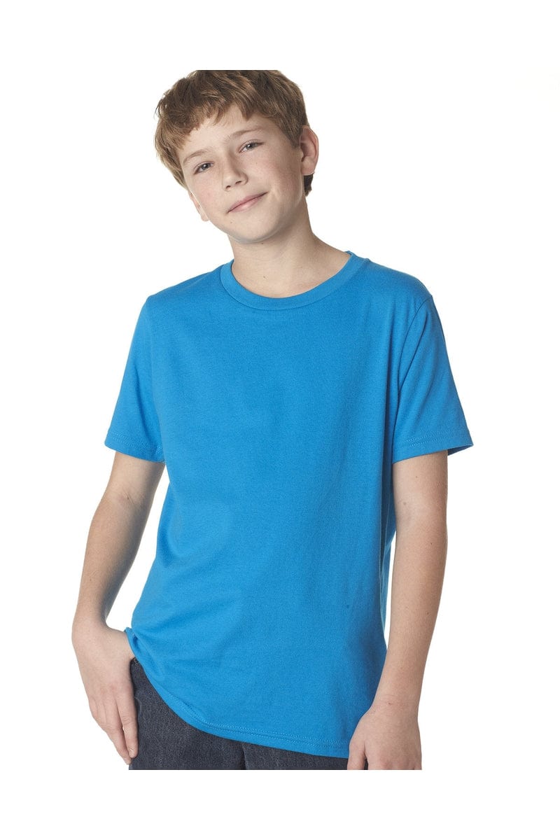 Next Level T-Shirts XS / Turquoise Next Level 3310: Youth Boys’ Cotton Crew