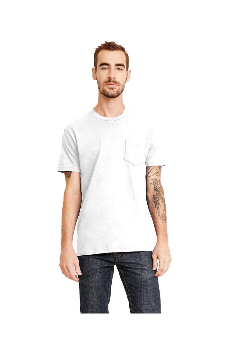 Next Level T-Shirts XS / White Next Level 3605: Unisex Pocket Crew