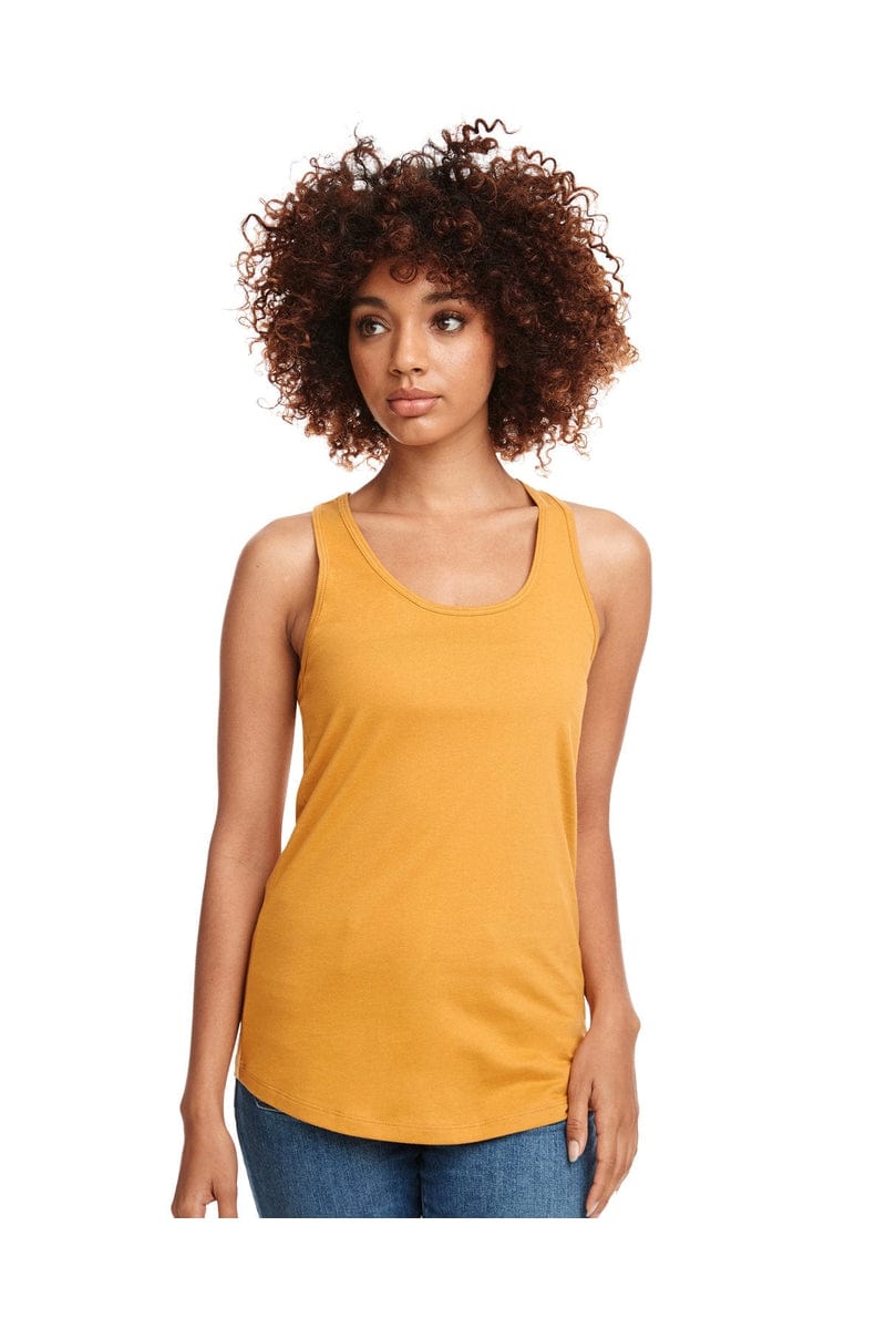 Next Level Tank Tops XS / Antique Gold Next Level N1533: Ladies' Ideal Racerback Tank