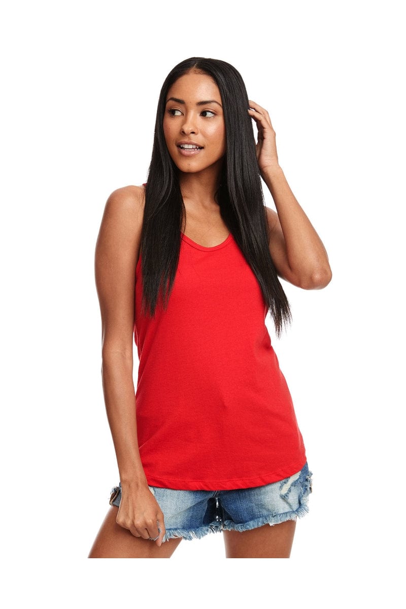 Next Level Tank Tops XS / Red Next Level N1533: Ladies' Ideal Racerback Tank