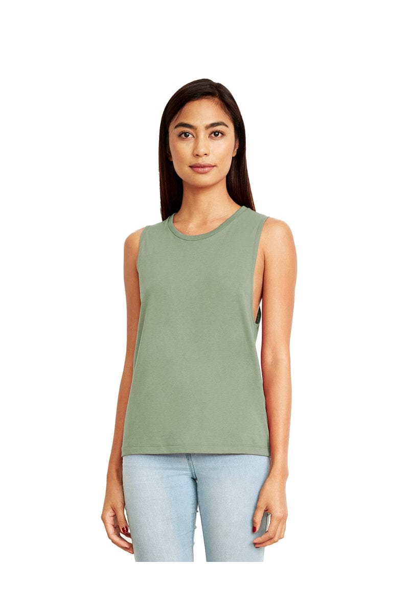 Next Level Tank Tops XS / Stonewash Green Next Level N5013: Ladies' Festival Muscle Tank