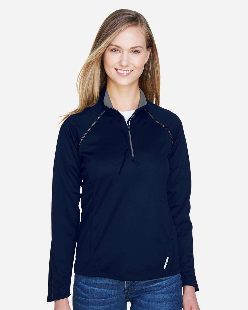 North End Knits & Layering North End 78187 Women's Radar Performance Quarter-Zip Pullover
