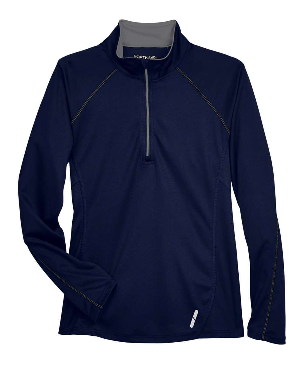 North End Knits & Layering North End 78187 Women's Radar Performance Quarter-Zip Pullover