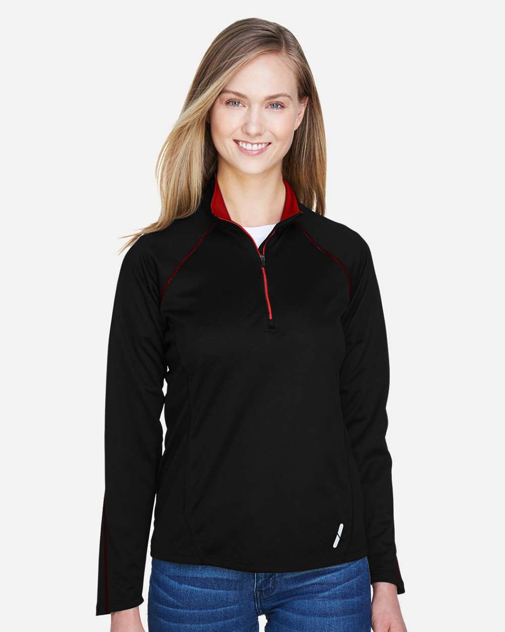 North End Knits & Layering North End 78187 Women's Radar Performance Quarter-Zip Pullover