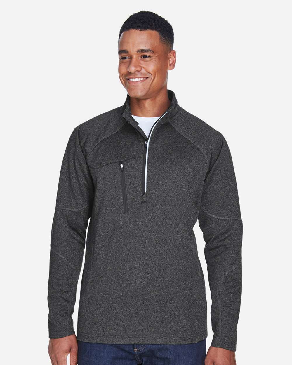 North End Knits & Layering North End 88175 Men's Catalyst Performance Fleece Quarter-Zip Pullover