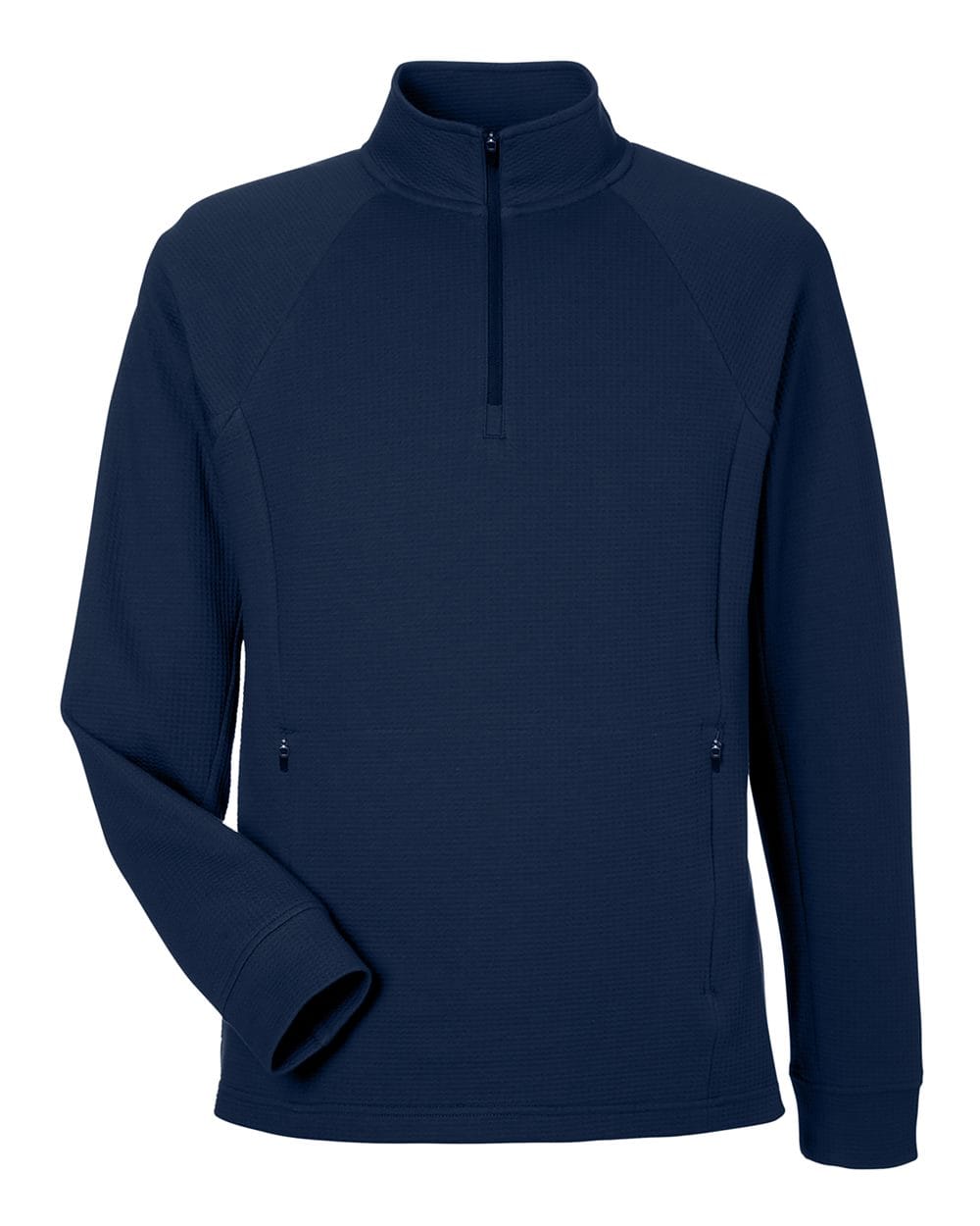 North End Knits & Layering North End NE200 Men's Rhythm Waffle Quarter-Zip Pullover
