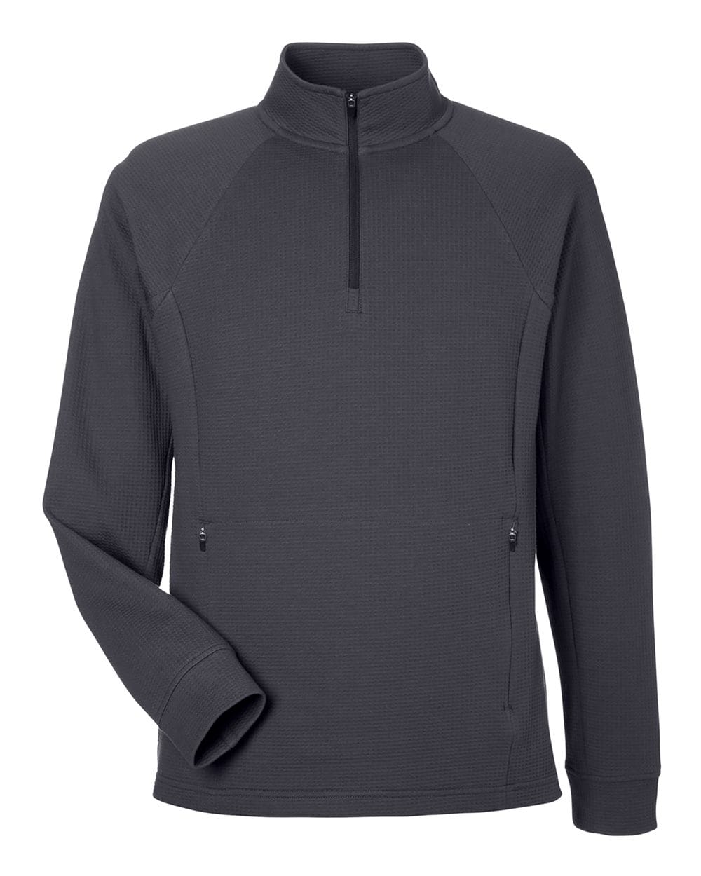 North End Knits & Layering North End NE200 Men's Rhythm Waffle Quarter-Zip Pullover