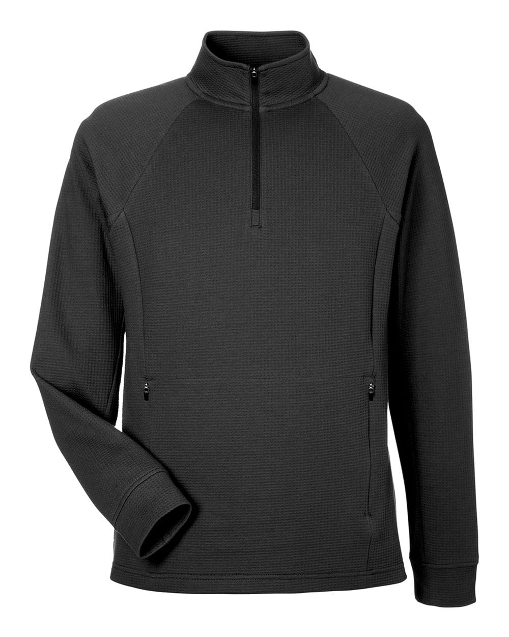 North End Knits & Layering North End NE200 Men's Rhythm Waffle Quarter-Zip Pullover