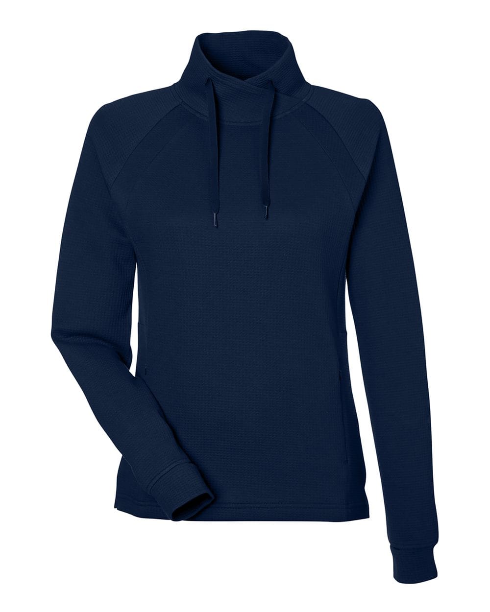 North End Knits & Layering North End NE200W Women's Rhythm Waffle Cross-Neck Pullover