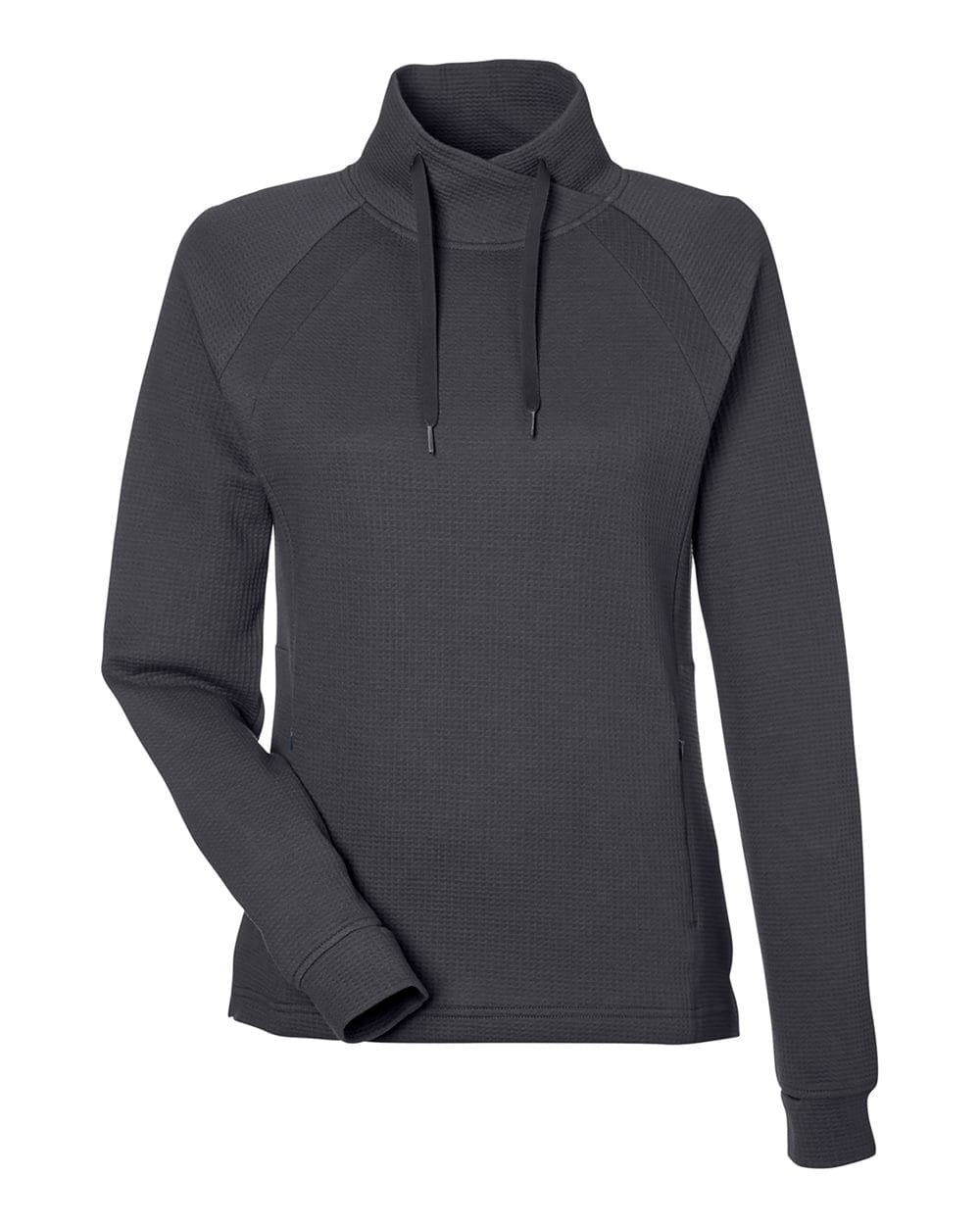 North End Knits & Layering North End NE200W Women's Rhythm Waffle Cross-Neck Pullover