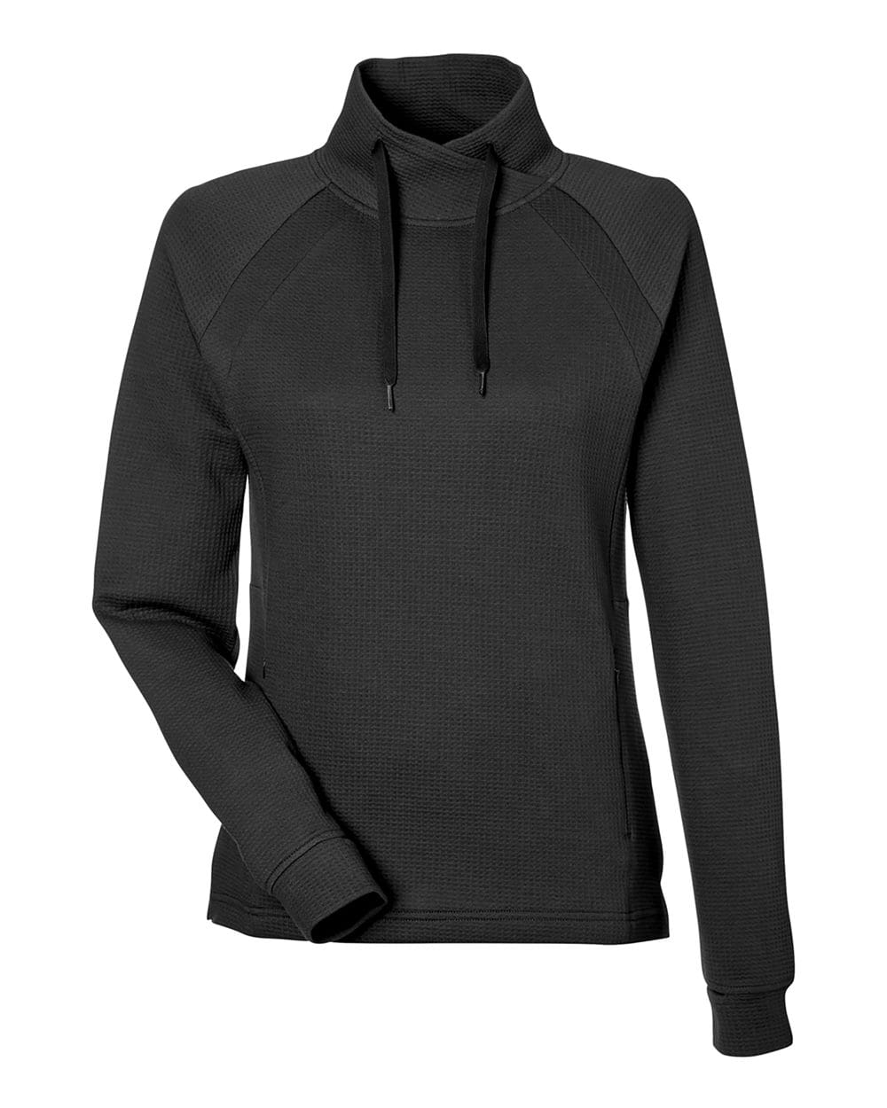 North End Knits & Layering North End NE200W Women's Rhythm Waffle Cross-Neck Pullover
