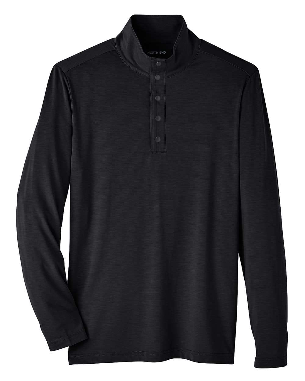 North End Knits & Layering North End NE400 Men's JAQ Stretch Performance Snap-Neck Pullover