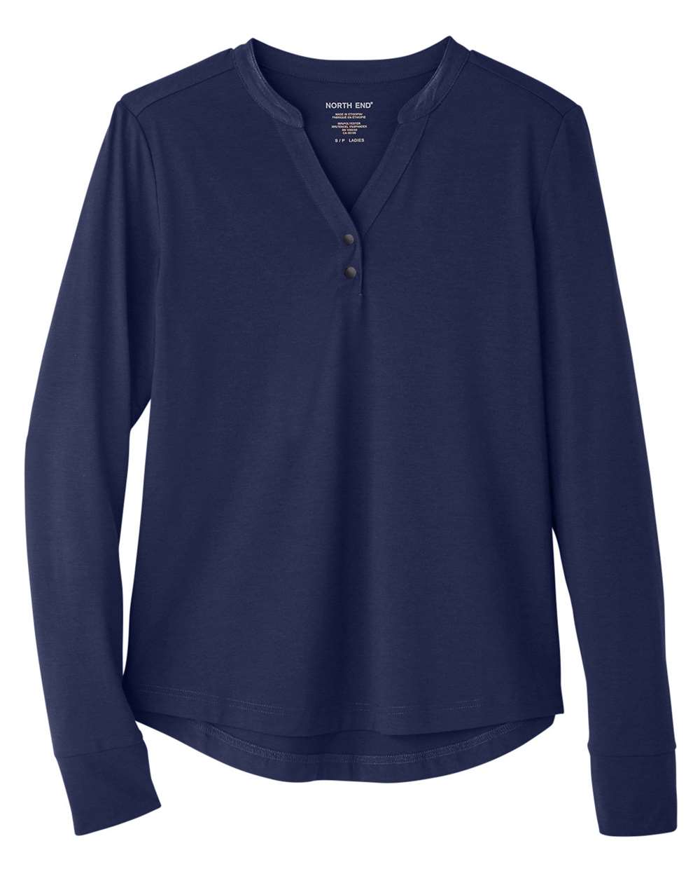 North End Knits & Layering North End NE400W Women's JAQ Stretch Performance V-Neck Snap Pullover