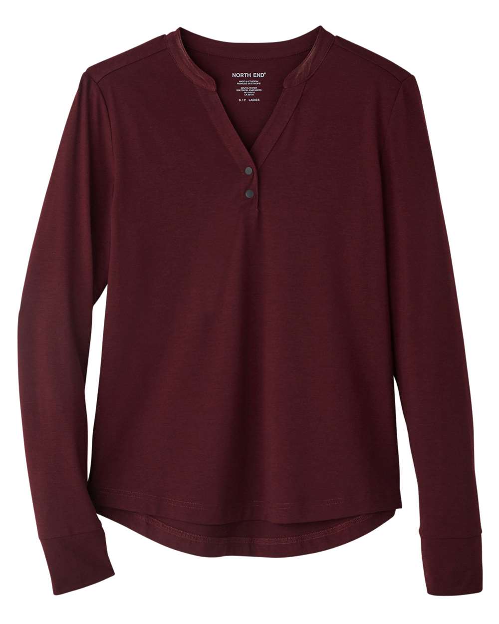 North End Knits & Layering North End NE400W Women's JAQ Stretch Performance V-Neck Snap Pullover