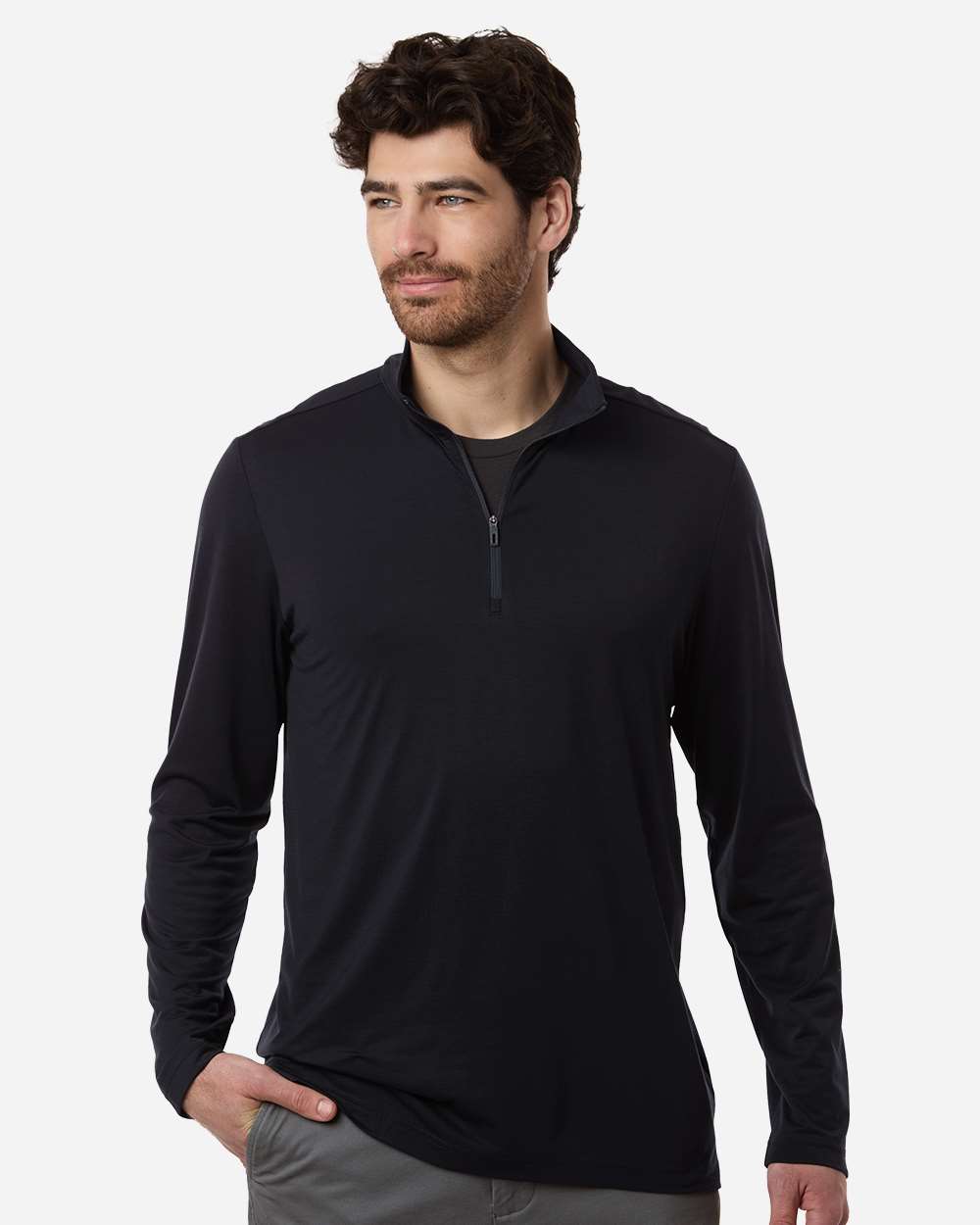 North End Knits & Layering North End NE405 Men's Jaq Stretch Performance Quarter-Zip