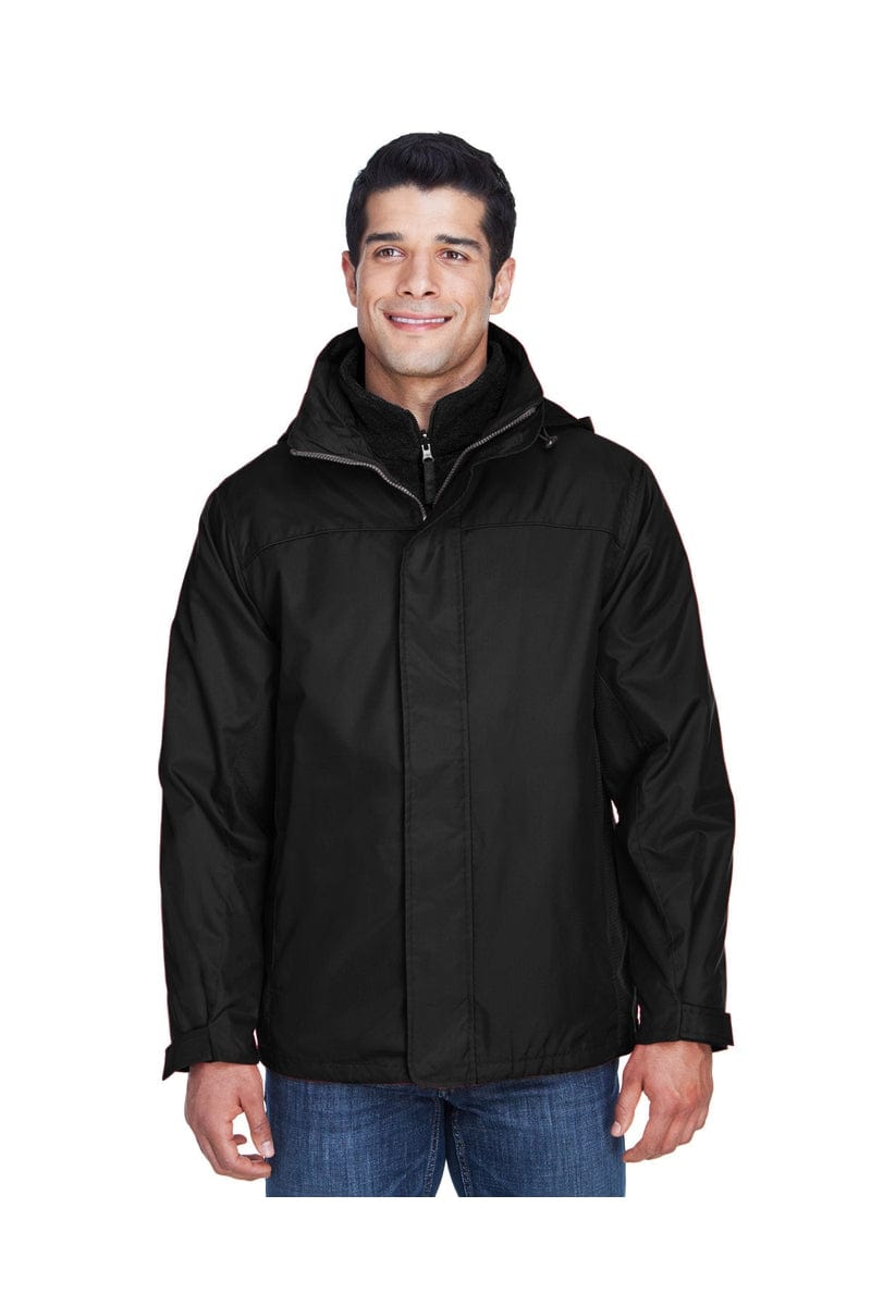 North End Outerwear 5XL / Black North End 88130: Adult 3-in-1 Jacket