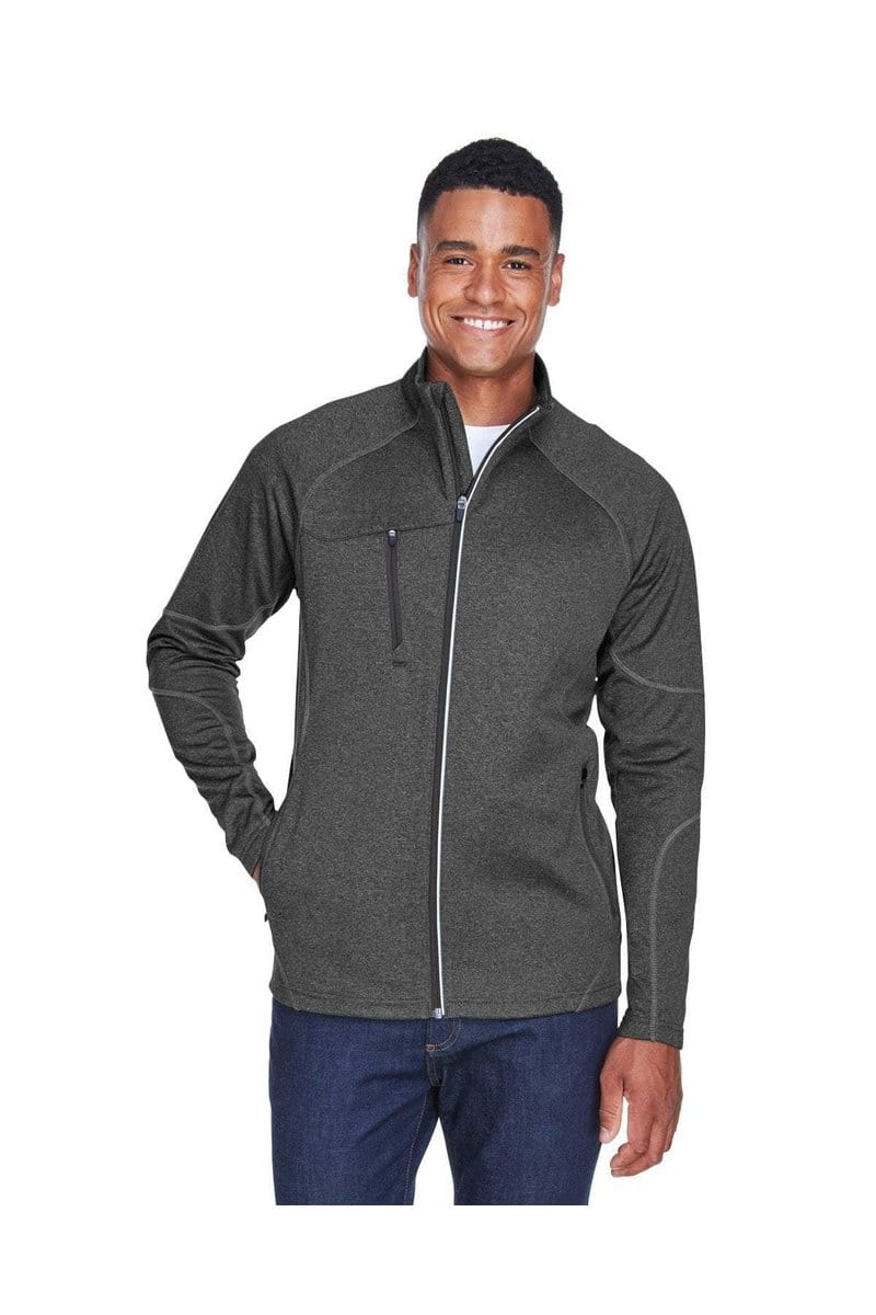 North End Outerwear 5XL / Carbon Heather North End 88174: Men's Gravity Performance Fleece Jacket