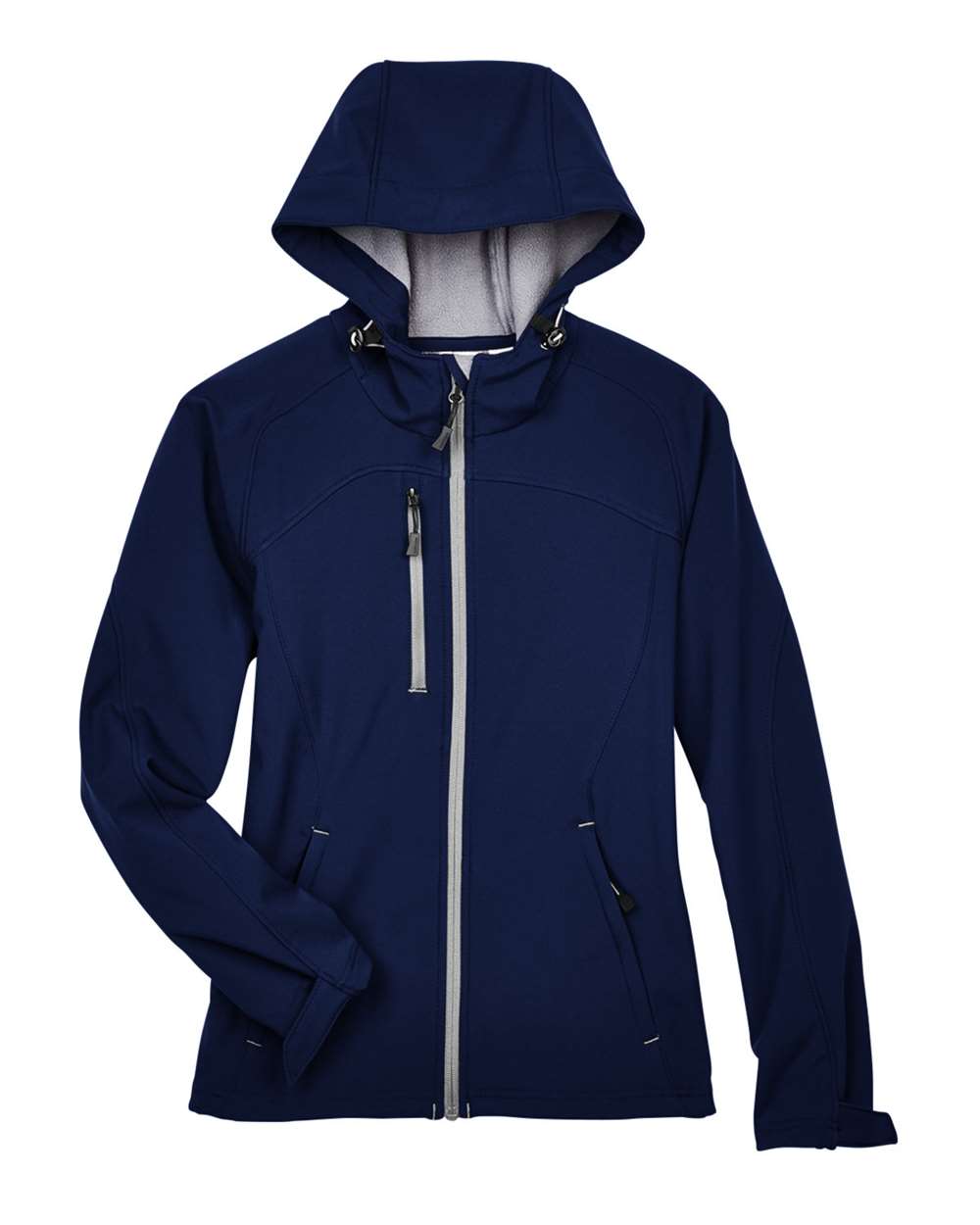 North End Outerwear North End 78166 Women's Prospect Two-Layer Fleece Bonded Soft Shell Hooded Jacket