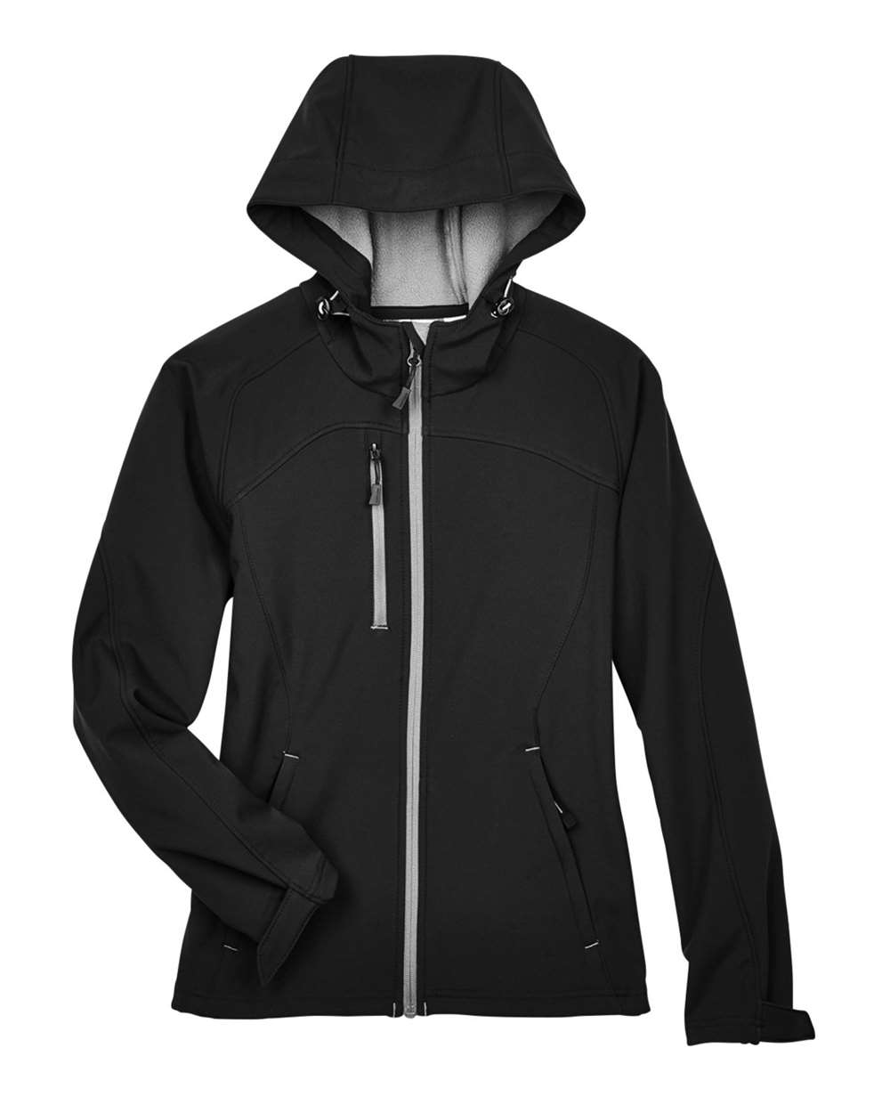 North End Outerwear North End 78166 Women's Prospect Two-Layer Fleece Bonded Soft Shell Hooded Jacket
