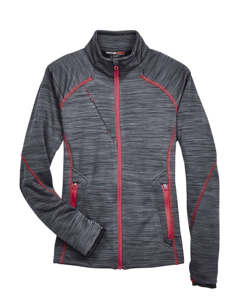 North End Outerwear North End 78697 Women's Flux Mélange Bonded Fleece Jacket