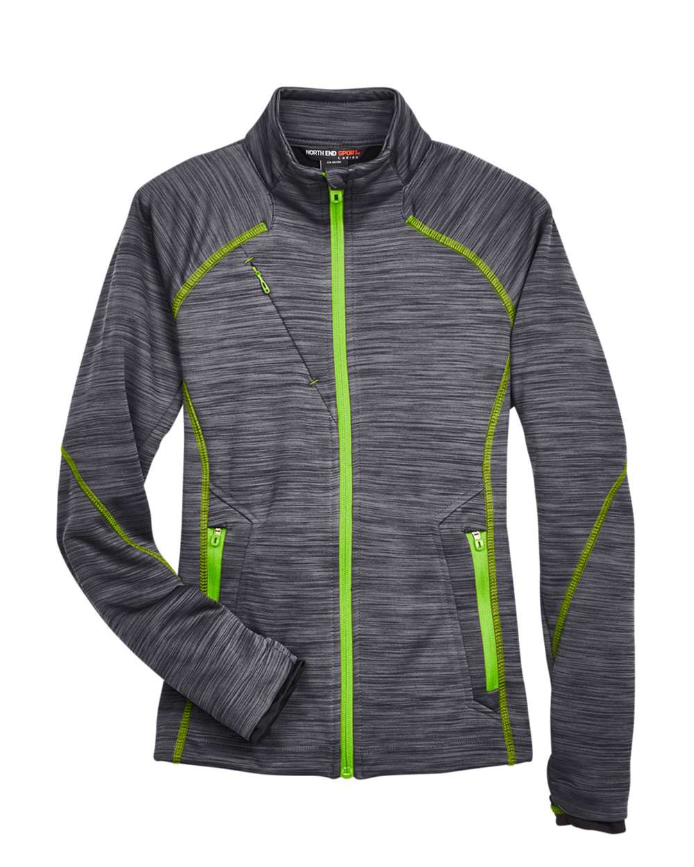 North End Outerwear North End 78697 Women's Flux Mélange Bonded Fleece Jacket