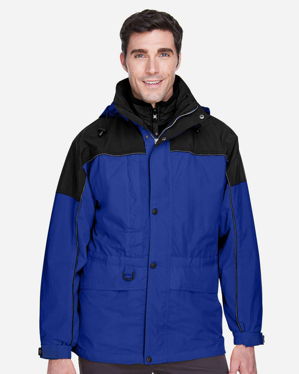 North End Outerwear North End 88006 Men's 3-in-1 Two-Tone Parka