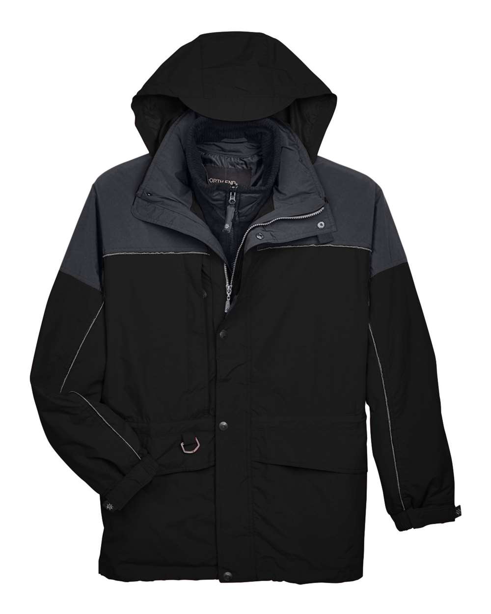 North End Outerwear North End 88006 Men's 3-in-1 Two-Tone Parka