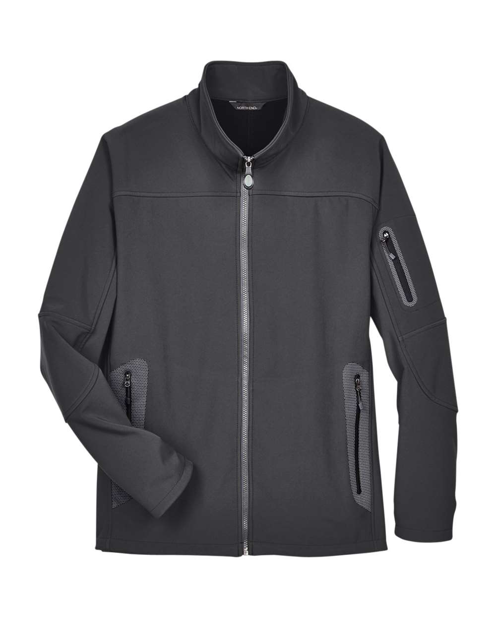 North End Outerwear North End 88138 Men's Three Layer Fleece Bonded Shell Technical Jacket