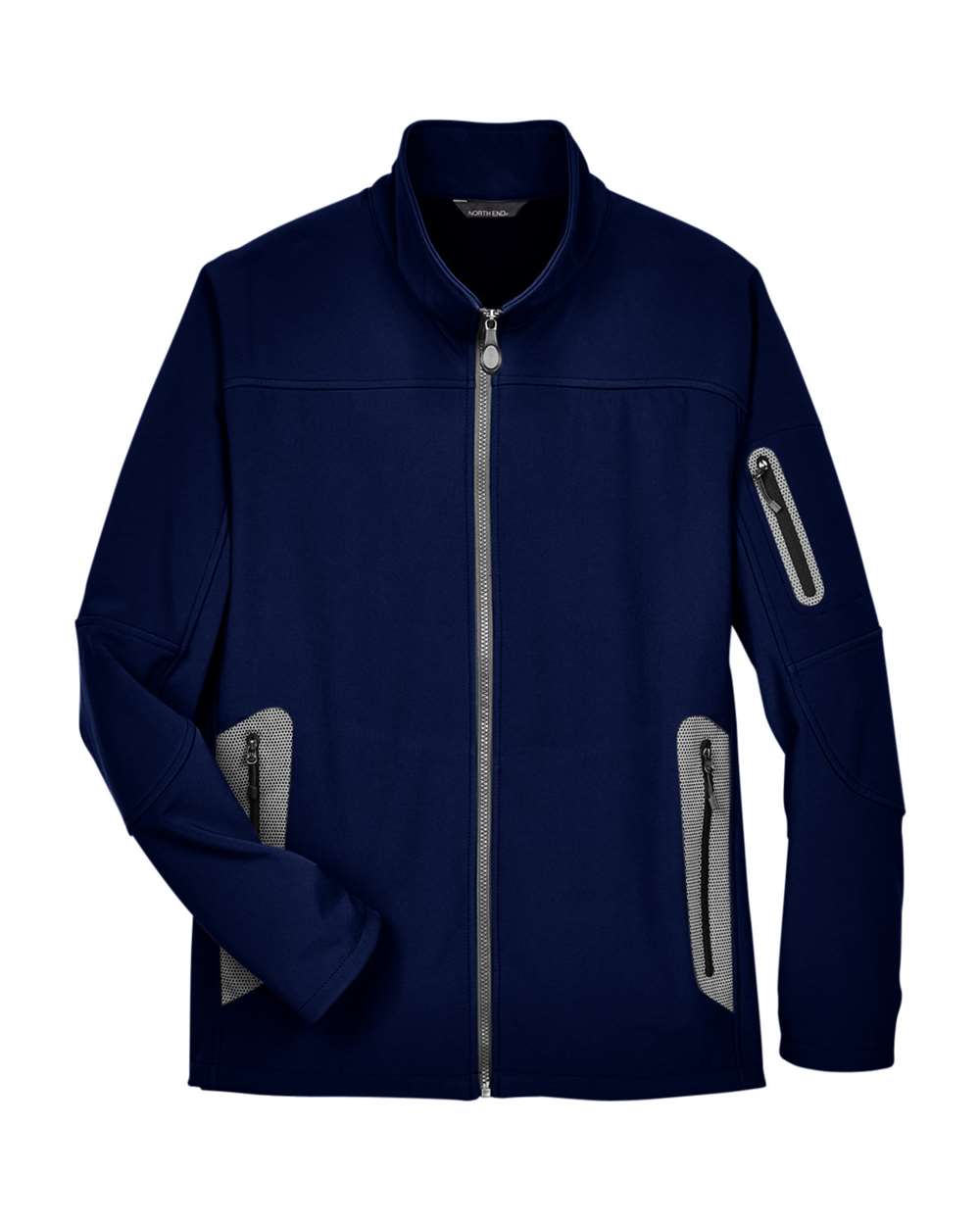 North End Outerwear North End 88138 Men's Three Layer Fleece Bonded Shell Technical Jacket