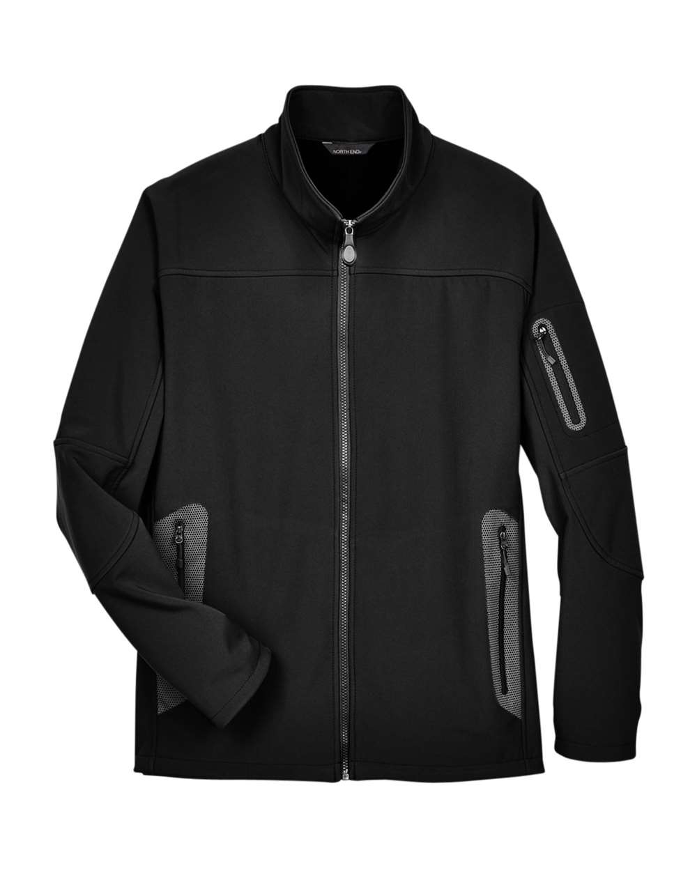 North End Outerwear North End 88138 Men's Three Layer Fleece Bonded Shell Technical Jacket