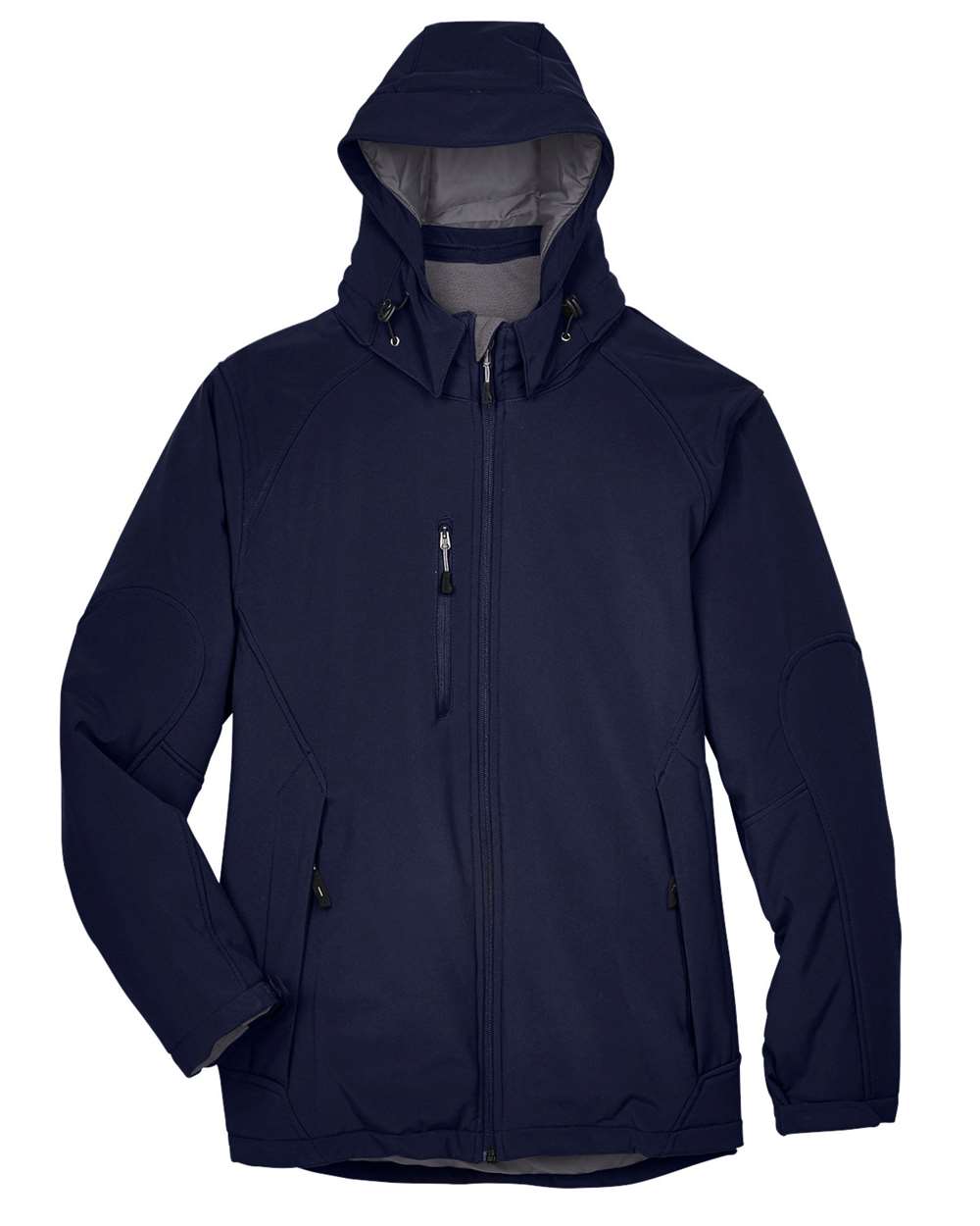 North End Outerwear North End 88159 Men's Glacier Insulated Three-Layer Fleece Soft Shell Hood Jacket with Detachable Hood