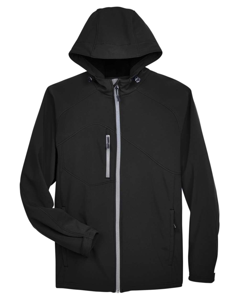 North End Outerwear North End 88166 Men's Prospect Two-Layer Fleece Bonded Soft Shell Hooded Jacket