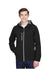 North End Outerwear North End 88166: Men's Prospect Two-Layer Fleece Bonded Soft Shell Hooded Jacket