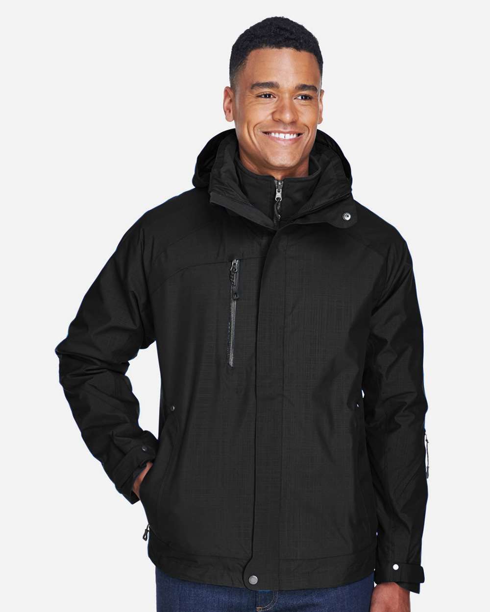 North End Outerwear North End 88178 Men's Caprice 3-in-1 Jacket with Soft Shell Liner