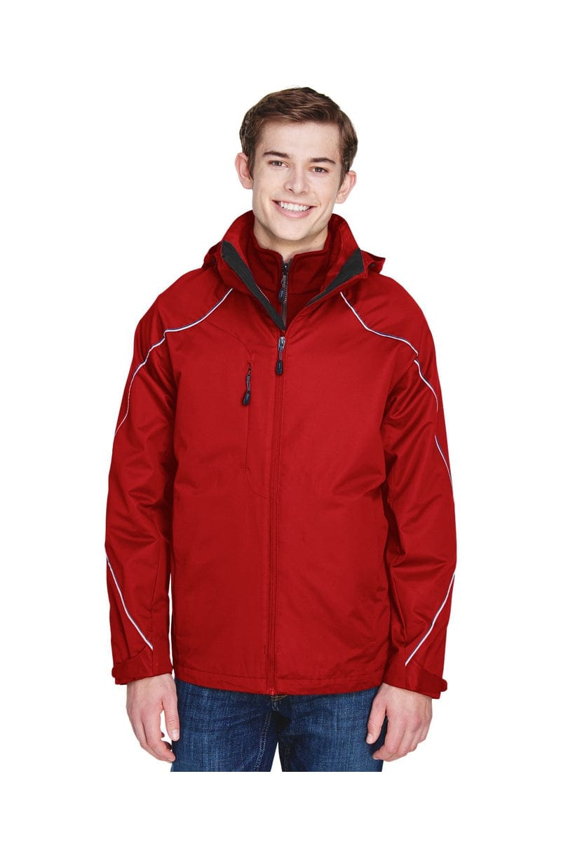 North End Outerwear North End 88196: Men's Angle 3-in-1 Jacket with Bonded Fleece Liner