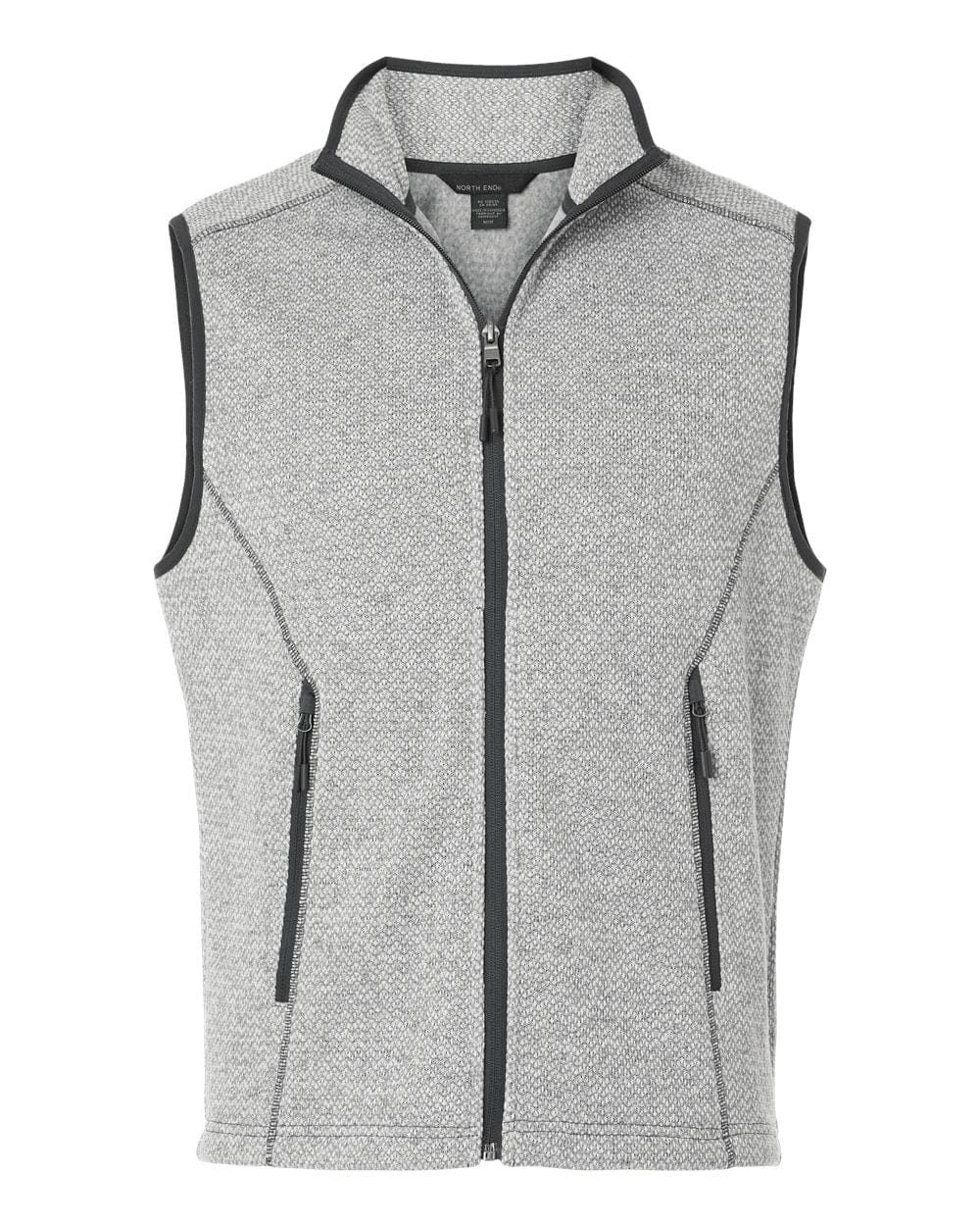 North End NE731 Men's Jasper Jacquard Fleece Vest in 