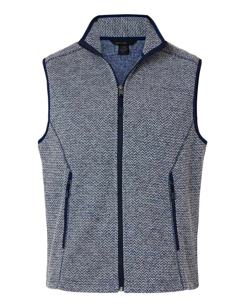 North End NE731 Men's Jasper Jacquard Fleece Vest in 