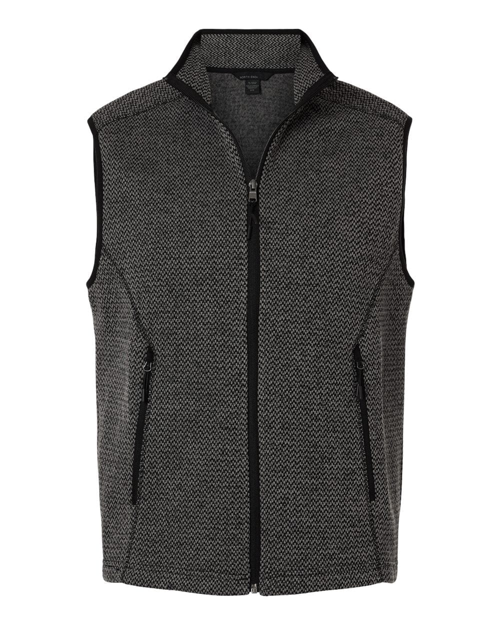North End NE731 Men's Jasper Jacquard Fleece Vest in 