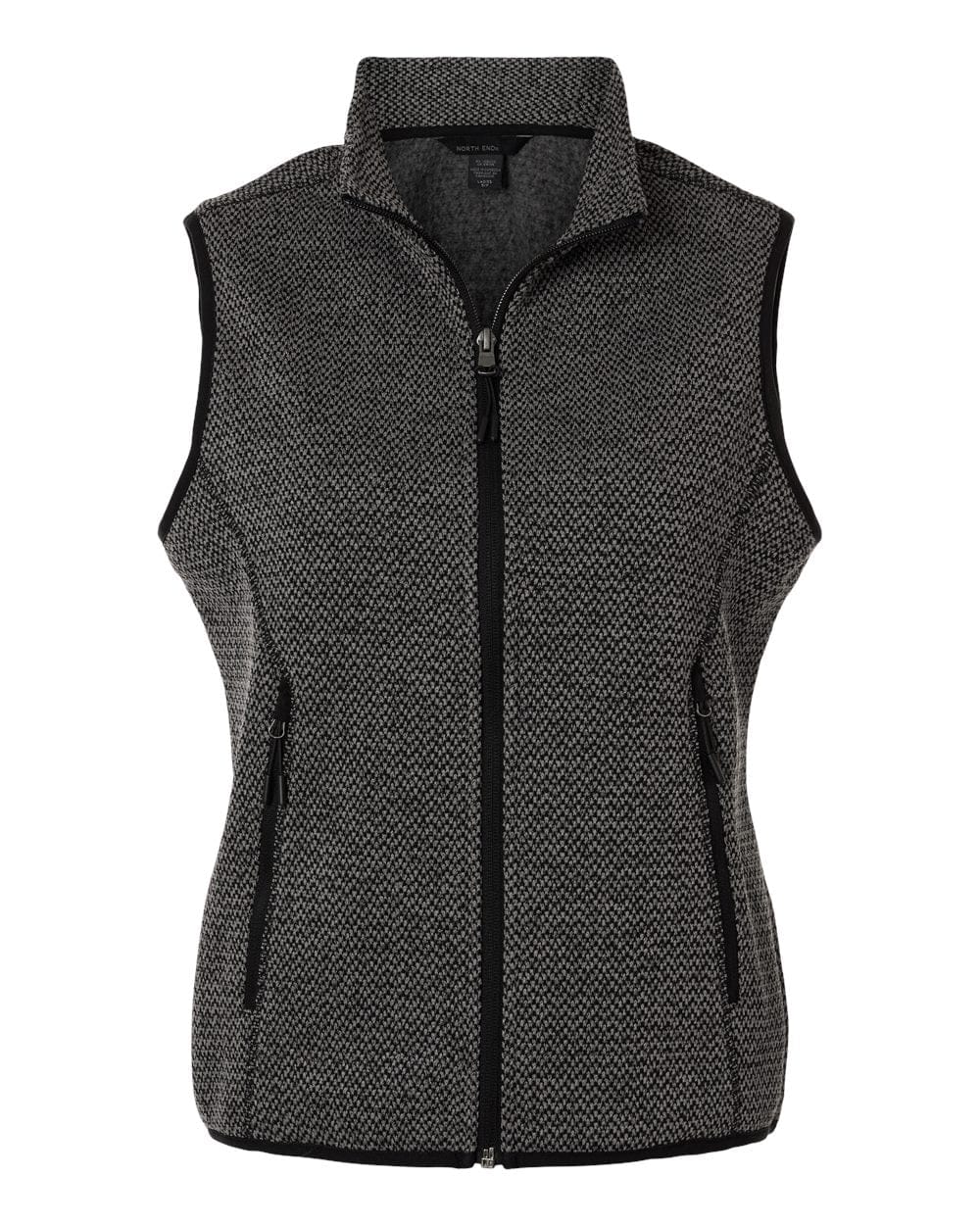 North End NE731W Women's Jasper Jacquard Fleece Vest in 