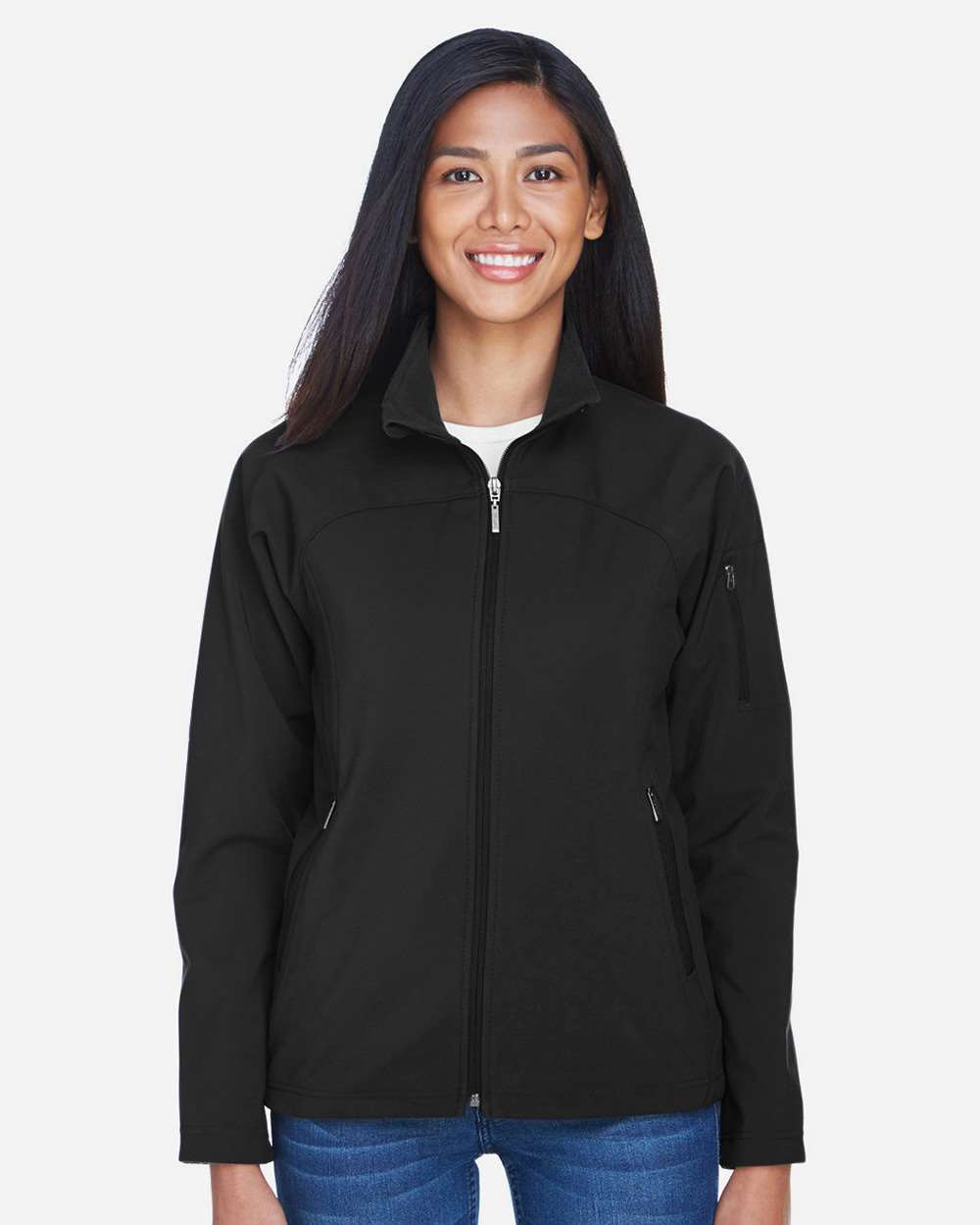 North End Outerwear S / Black North End 78034 Women's 3-Layer Fleece Performance Soft Shell Jacket