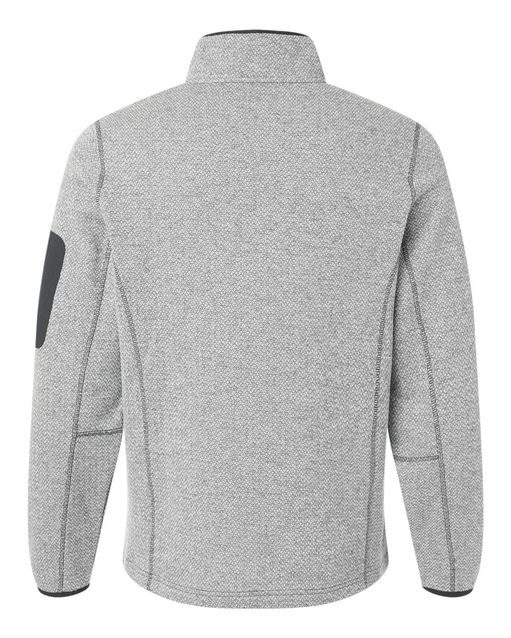 North End NE730 Men's Jasper Full-Zip Fleece Jacket in Grey/ White